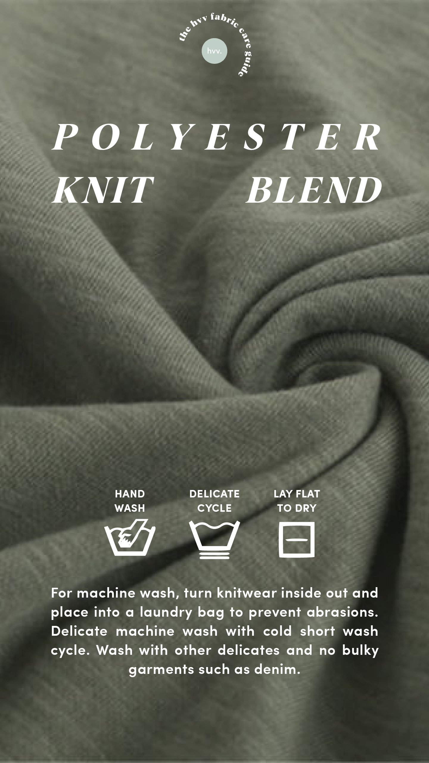 Polyester Knit Blend Fabric Care